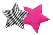 BW Star Pillow pink