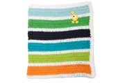 Martian Crochet Blanket stripe